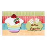 colorful fun cupcake business Cards business cards