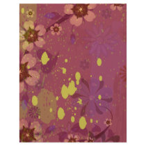 colorful fun flowers and splatter art personalized flyer