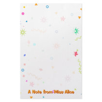 Colorful Fun Stationery