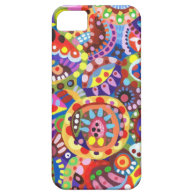 Rainbow Funky abstract Art inspired by tribal artwork iPhone 5 Case