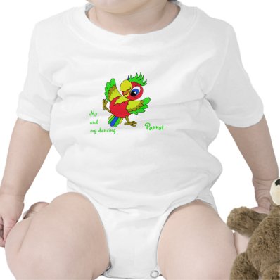 Colorful funny Parrot T Shirts