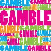 Colorful Gamble photo sculptures