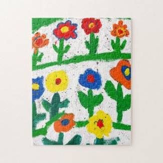 Colorful garden puzzle