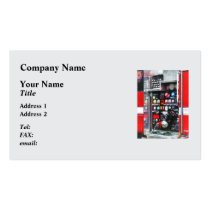 Colorful Gauges on Fire Truck business cards