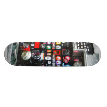 Colorful Gauges on Fire Truck skateboards