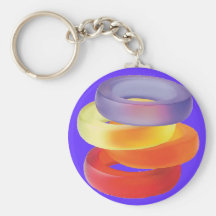Colorful Gel Bracelets Key Chains