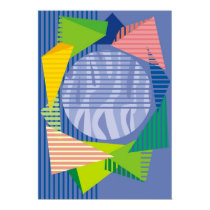 Colorful Geometric Abstract Art Posters and Prints