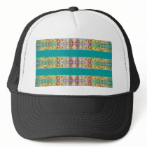 Colorful Geometric Abstract Watercolo hats by Artist_Lenora Colorful Geometric Abstract Watercolo hats