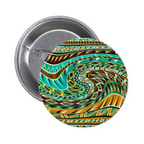 Colorful Geometric Design Button