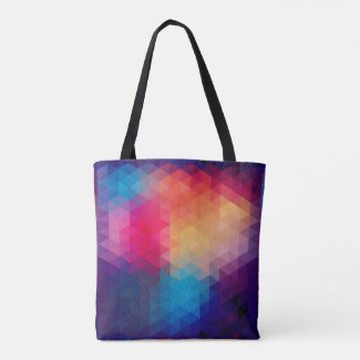 Colorful Geometric Modern Pattern Tote Bag
