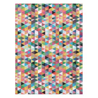 Colorful Geometric Patterned Tablecloth