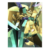 Colorful Geometric Shapes postcards