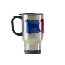 Colorful German Shorthaired Pointer Silhouettes mugs