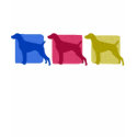 Colorful German Shorthaired Pointer Silhouettes t-shirts