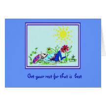 Colorful get well greeting card