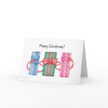Colorful Gifts Christmas Card