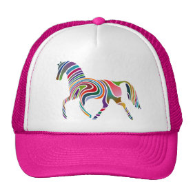 Colorful Girly Fantasy Horse Trucker Hat