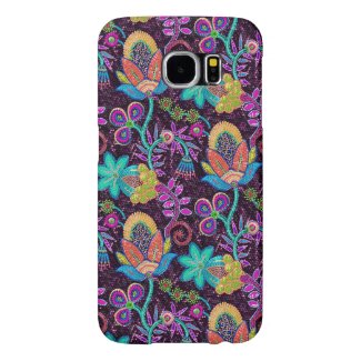 Colorful Glass Beads Look Retro Floral Design Samsung Galaxy S6 Cases