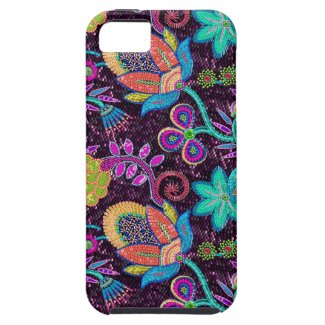 Colorful Glass Beads Look Retro Floral Design Iphone 5 Covers