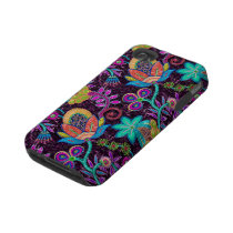 Colorful Glass Beads Retro  Floral Design Iphone 4 Tough Covers