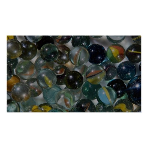Colorful Glass marbles Business Card Templates (back side)