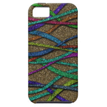 Colorful Glitter Lines iPhone 5 Cover