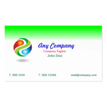 Colorful Globe business card business cards