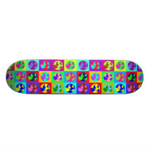 Colorful Globes Skate Board Decks