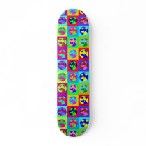 Colorful Globes Skate Board Decks