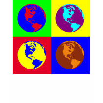 Colorful Globes t-shirts