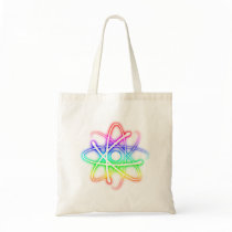 Colorful Glowing Atom - Bag