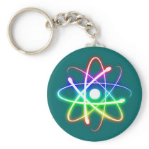 Colorful Glowing Atom - Keychains