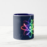 Colorful Glowing Atom - mug