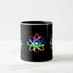 Colorful Glowing Atom - mug