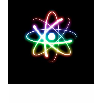 Colorful Glowing Atom - T-shirt by OutOfLimits