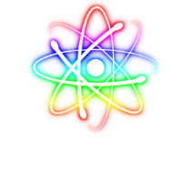 Colorful Glowing Atom - T-shirt by OutOfLimits Colorful Glowing Atom - T-shirt