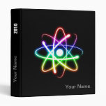 Colorful Glowing Atom - unique binder binders
