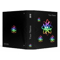 Colorful Glowing Atoms - unique binder by OutOfLimits Colorful Glowing Atoms - unique binder