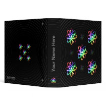 Colorful Glowing Atoms - unique binder by OutOfLimits Colorful Glowing Atoms - unique binder