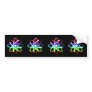 Colorful Glowings Atoms - Bumper Sticker