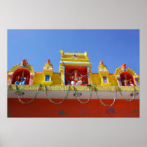 Colorful God statues posters