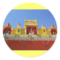Colorful God statues stickers
