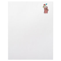 colorful golf bag and clubs graphic custom letterhead