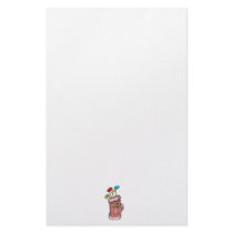 colorful golf bag and clubs graphic customized stationery