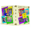 Colorful Graduation Memories Gold Tassel binders