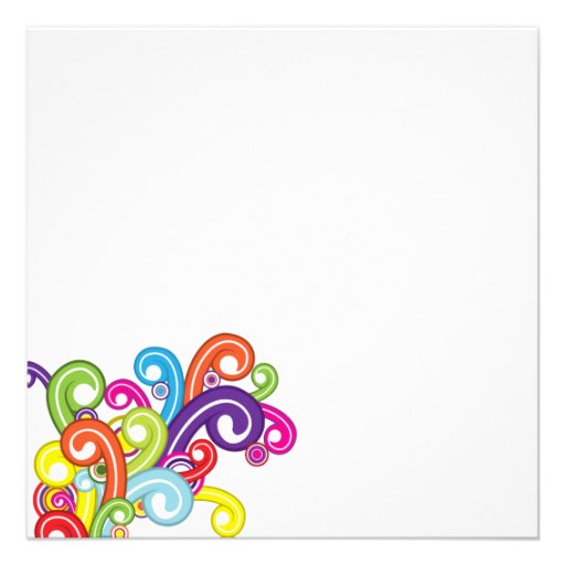 Colorful Graduation Party Invitation