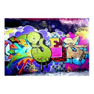 Colorful Graffiti Art print