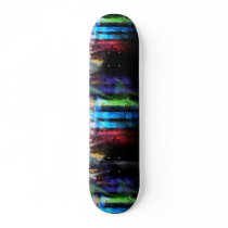 Colorful graffitis design skate deck