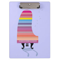 Colorful Grand Piano Clipboards