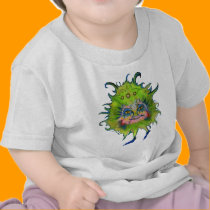 Colorful Green Germ t-shirts